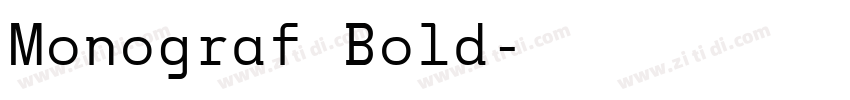 Monograf Bold字体转换